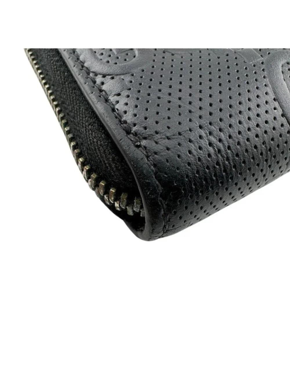 Gucci Zip Around Organizer GG Embossed Wallet